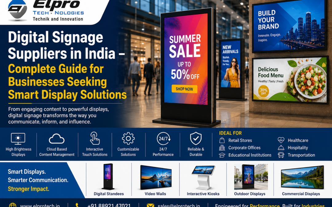 Digital Signage Suppliers in India – Complete Guide for Businesses Seeking Smart Display Solutions