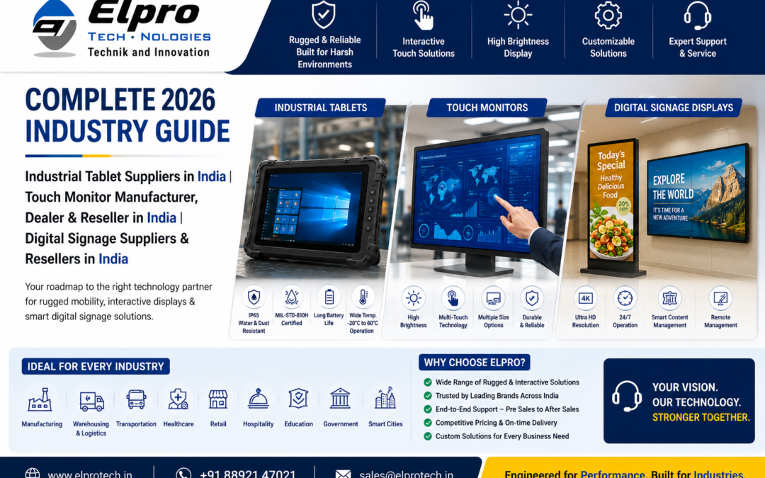 Industrial Tablet Suppliers in India – How Businesses Are Choosing Rugged Mobility Solutions in 2026