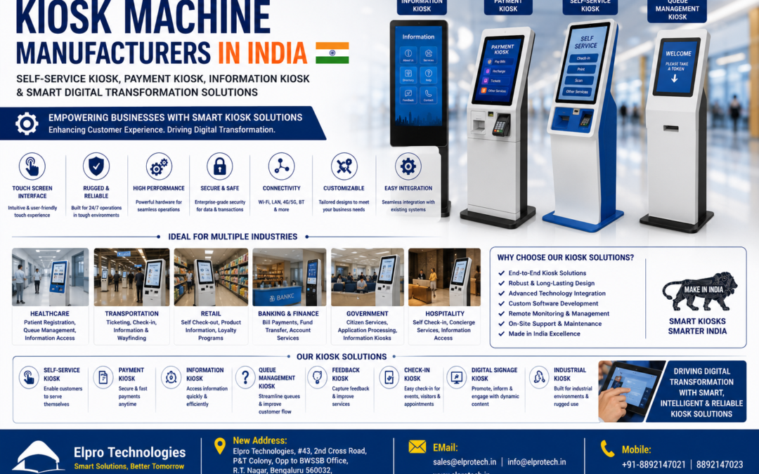 Kiosk Machine Manufacturers in India – Self-Service Kiosk, Payment Kiosk, Information Kiosk & Smart Digital Transformation Solutions